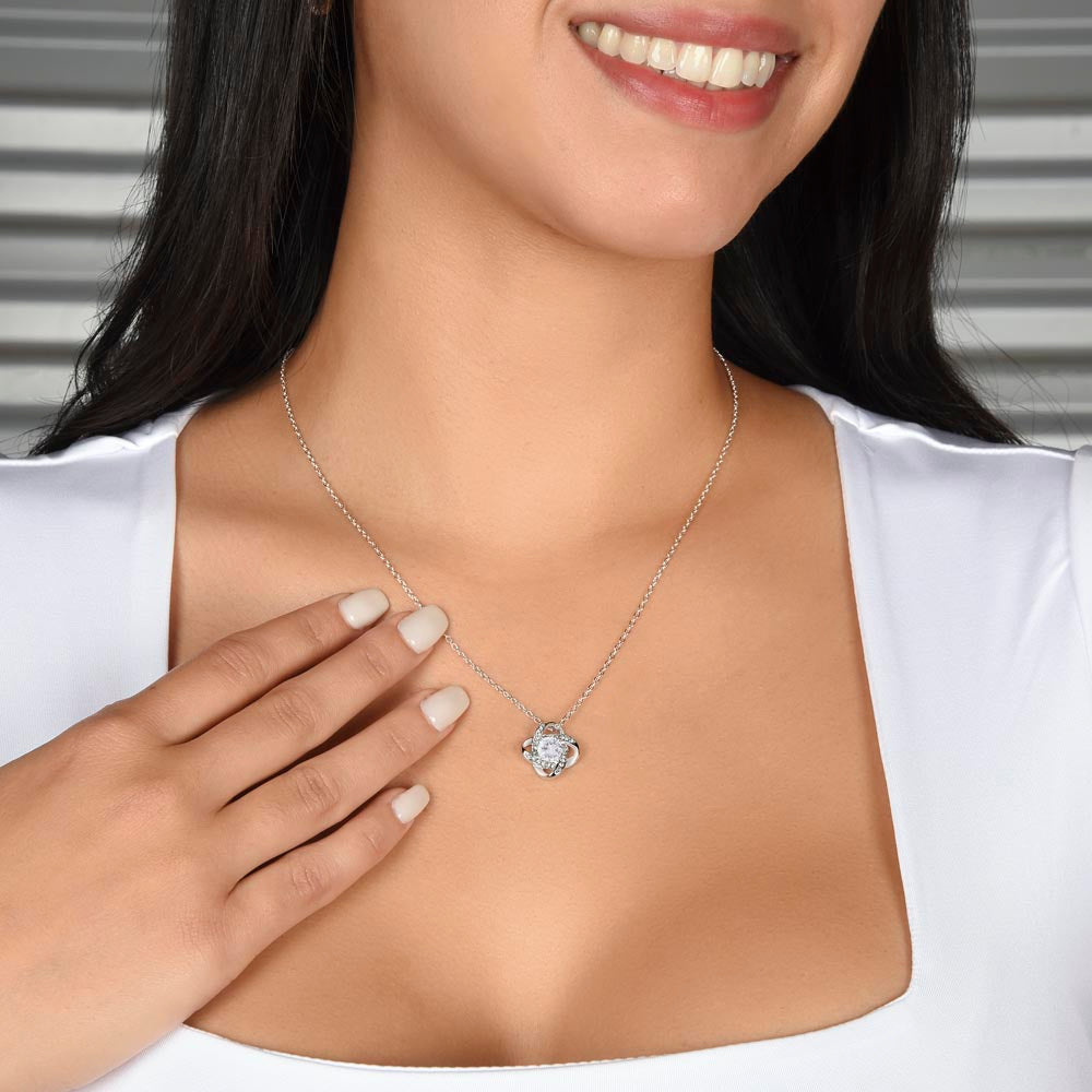 Mommy To Be | Baby Feet |  Love Knot Necklace