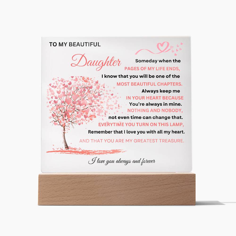 Acrylic Plaque To Daughter