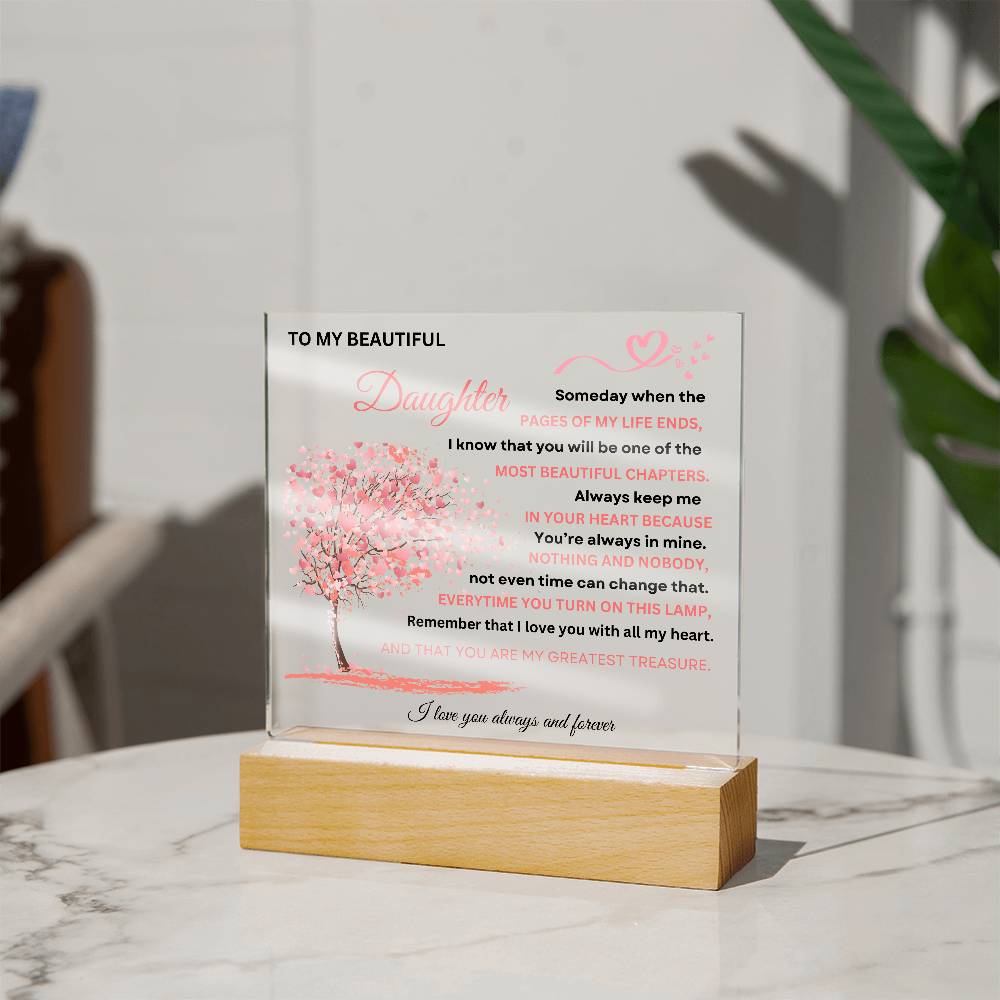 Acrylic Plaque To Daughter