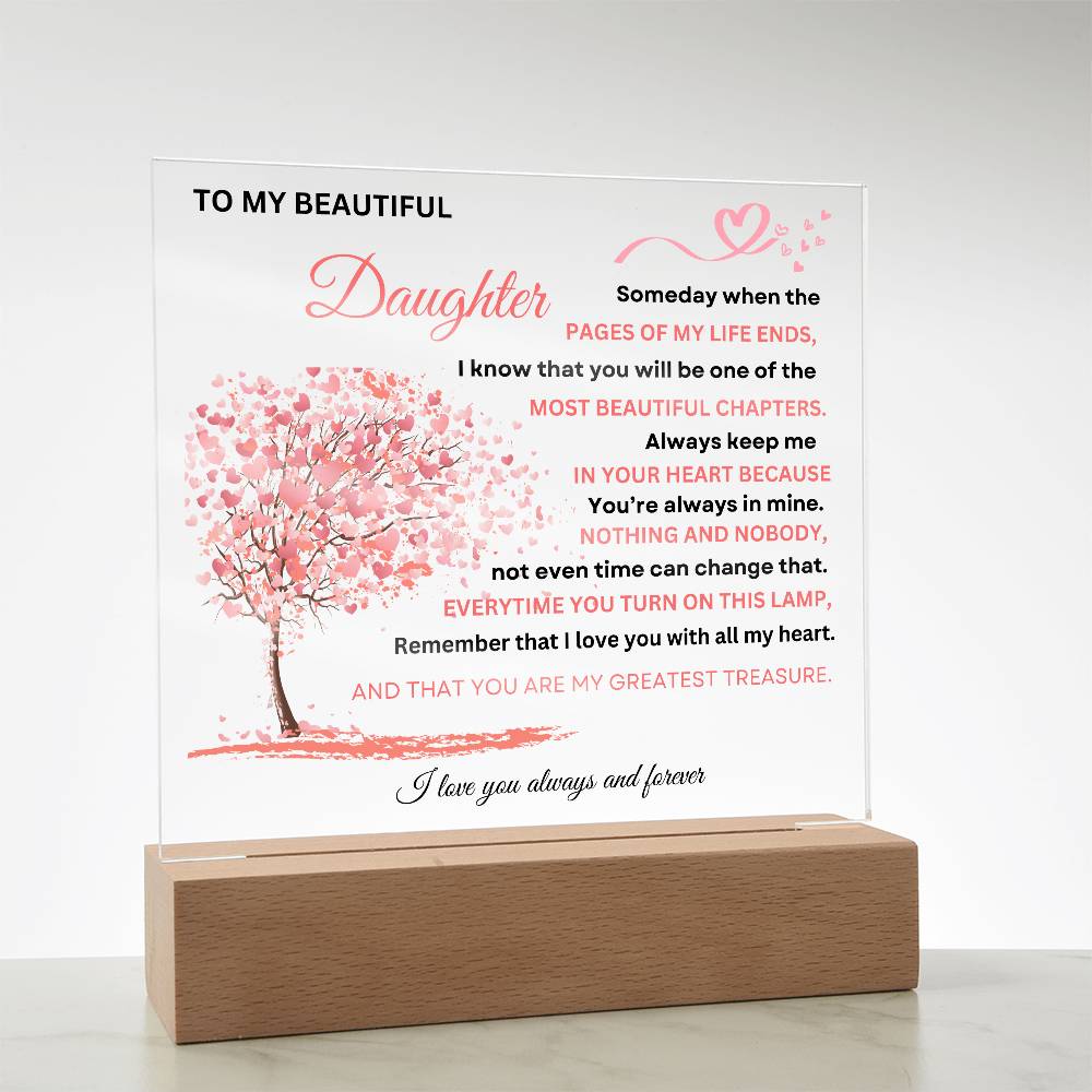 Acrylic Plaque To Daughter