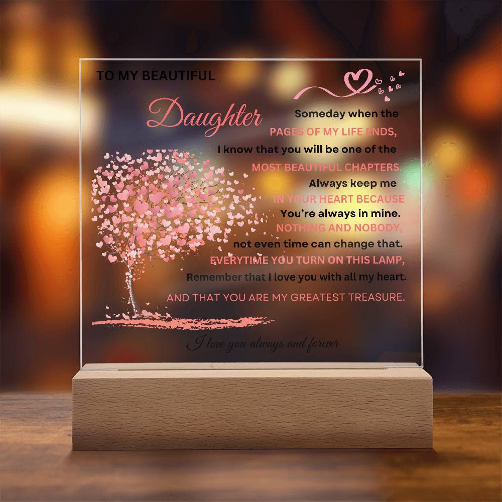 Acrylic Plaque To Daughter