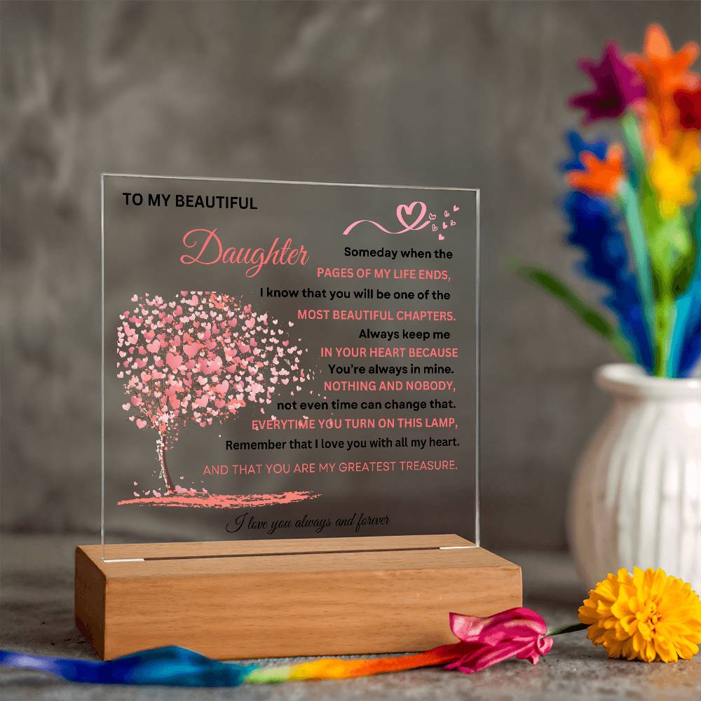 Acrylic Plaque To Daughter