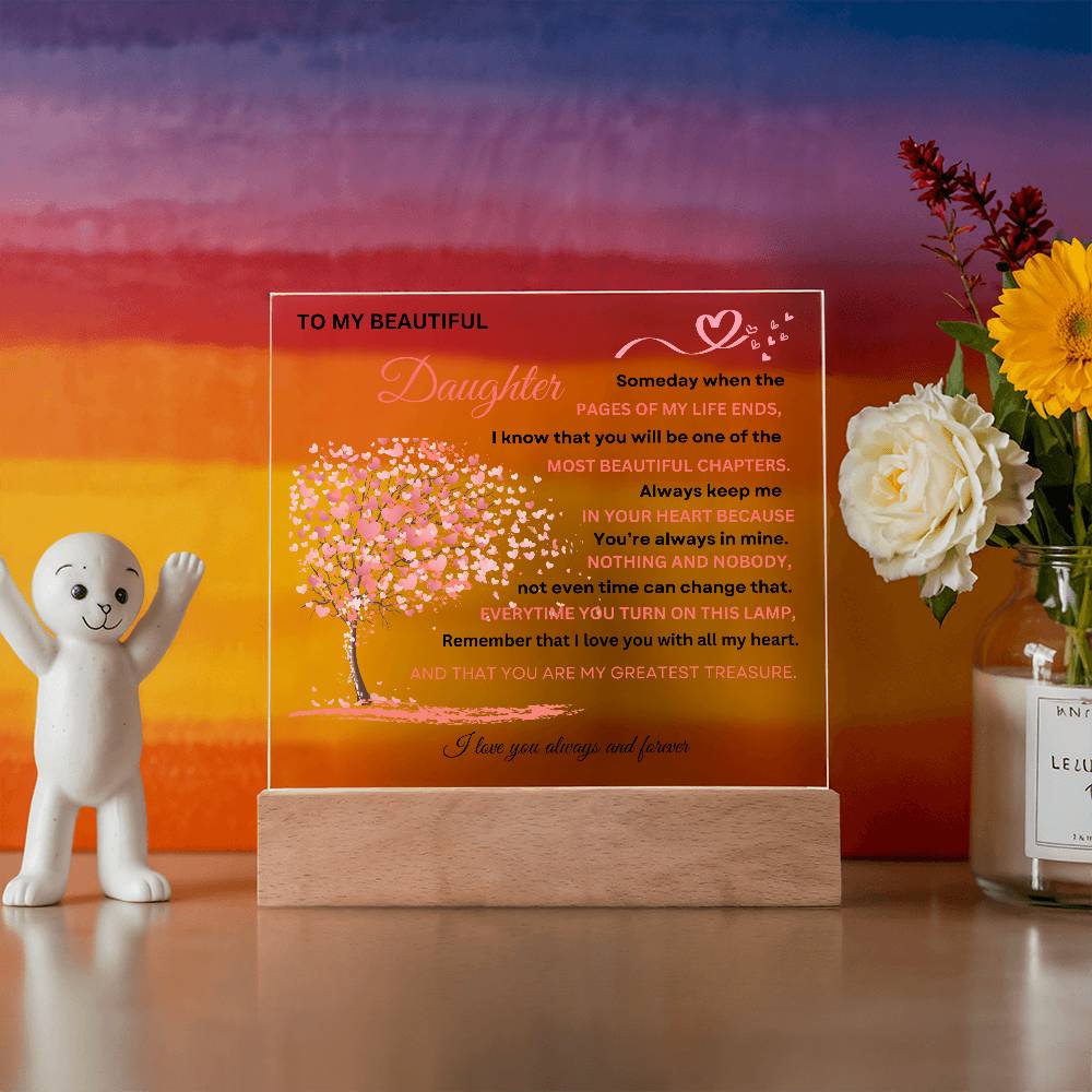 Acrylic Plaque To Daughter