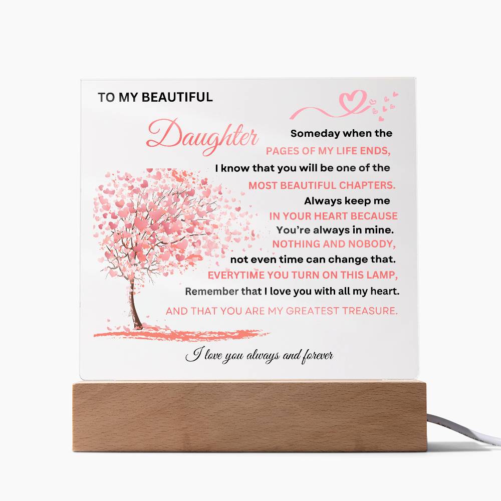 Acrylic Plaque To Daughter
